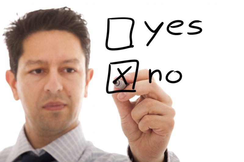 Saying no in a “yes” world